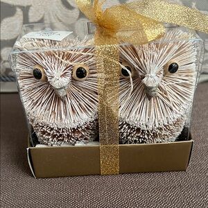 Decorative Owls, stand up or hang. NWT